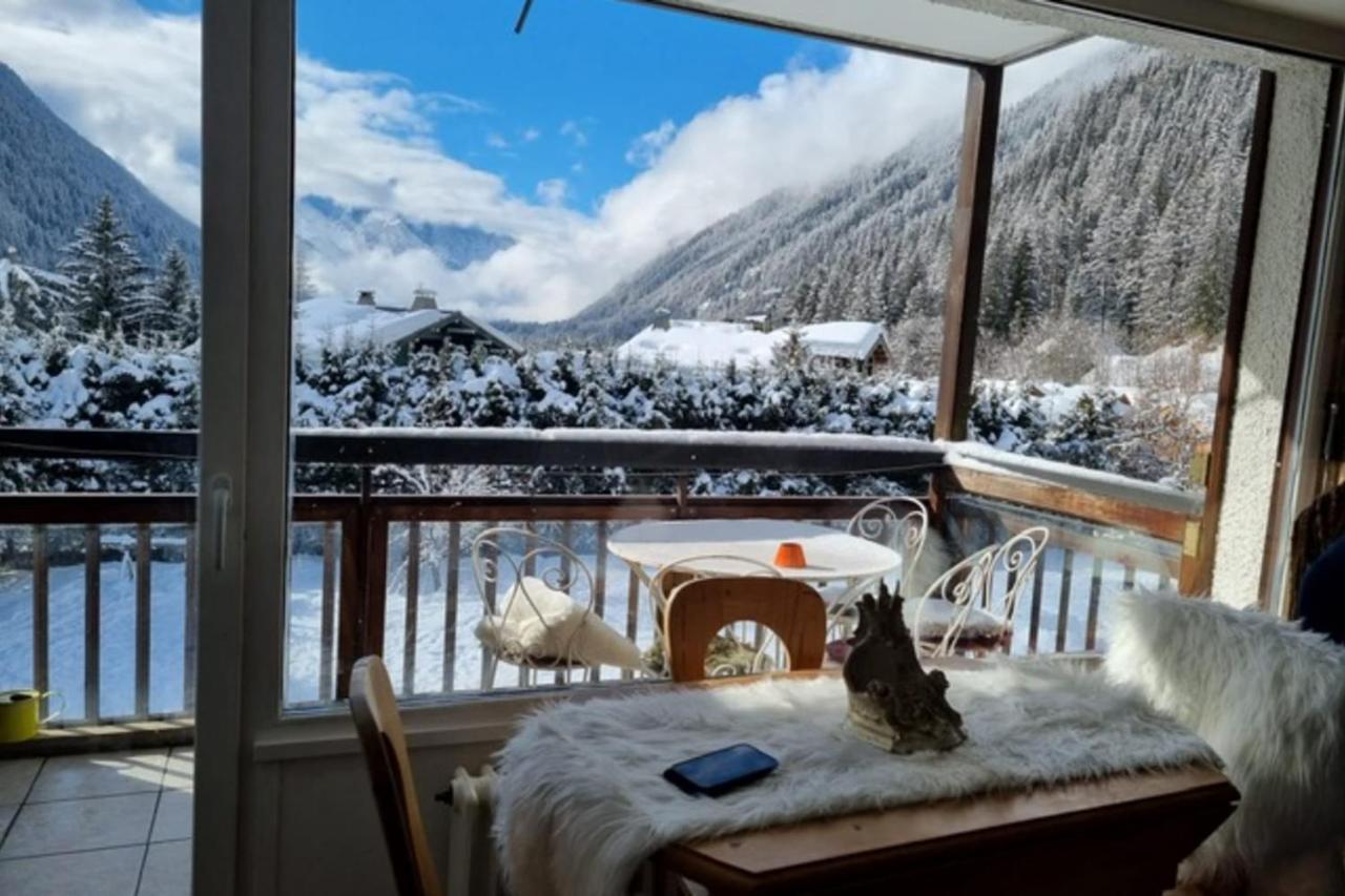 Charming Apt With Swimming Pool In Argentiere Шамони Экстерьер фото