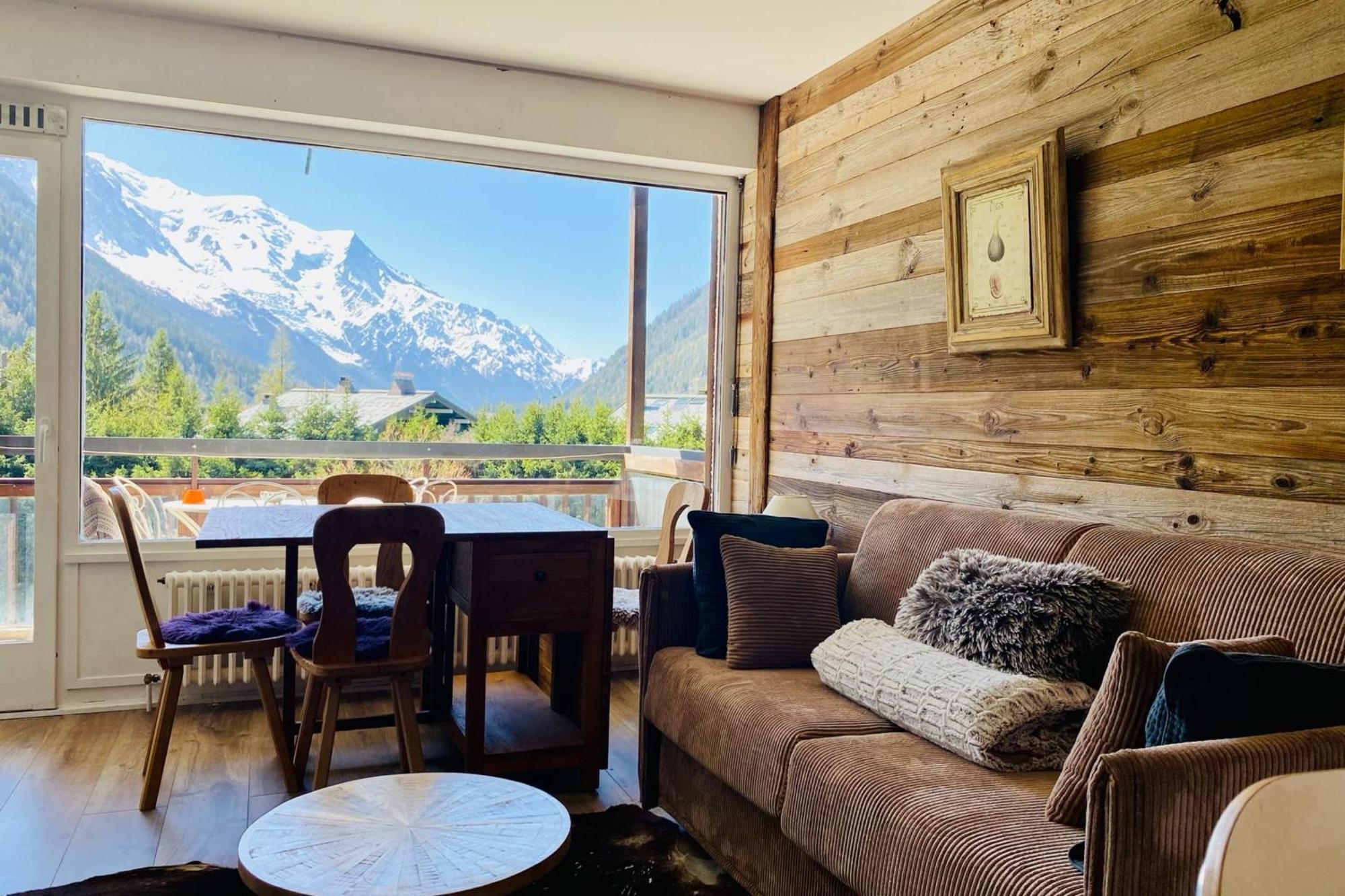 Charming Apt With Swimming Pool In Argentiere Шамони Экстерьер фото